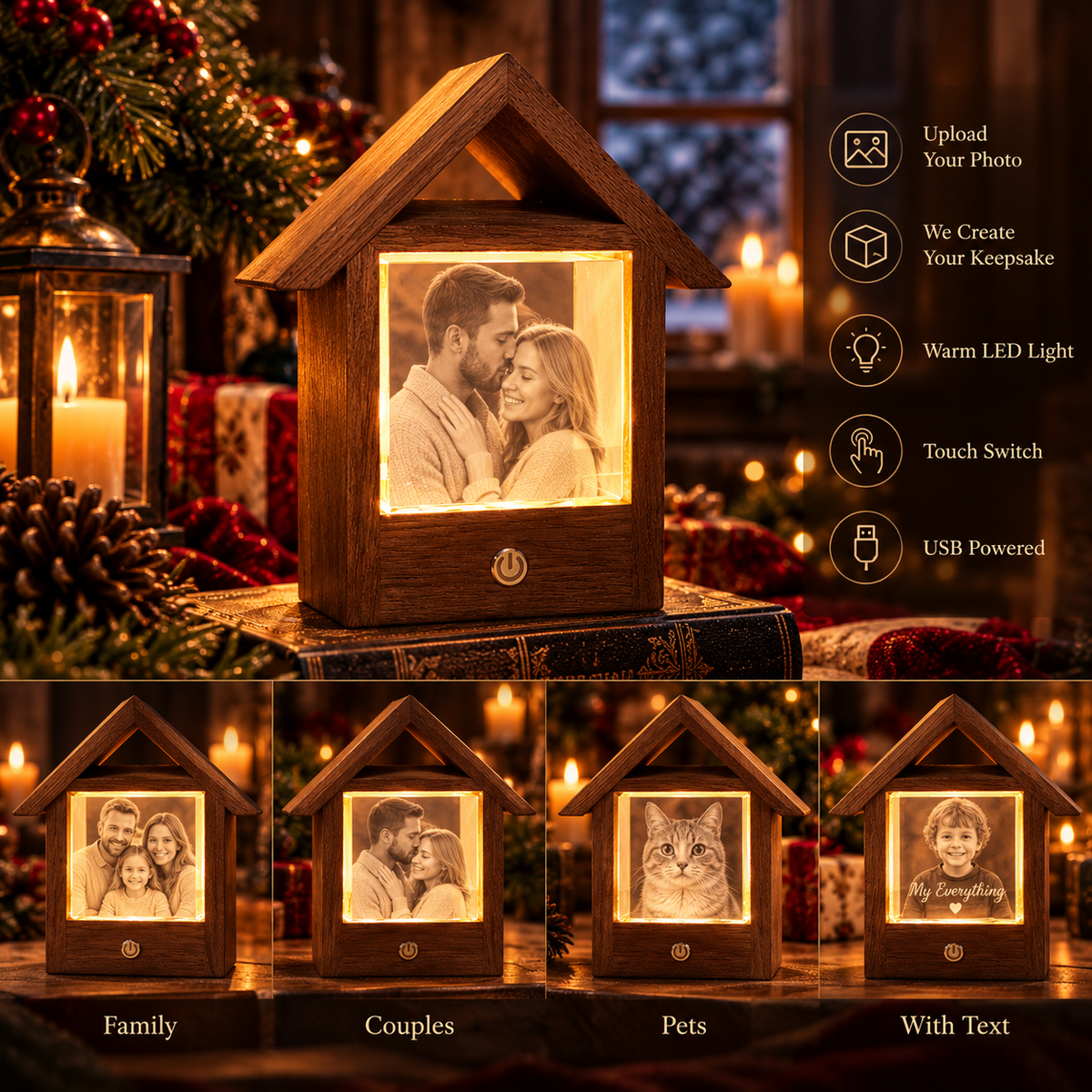 Enchanted Memories™ — Personalized 3D Crystal Photo Lamp